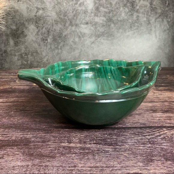 Opalhouse ~ 2pc Bamboo Melamine Leaf Nesting Bowl Set - Picture 9 of 9